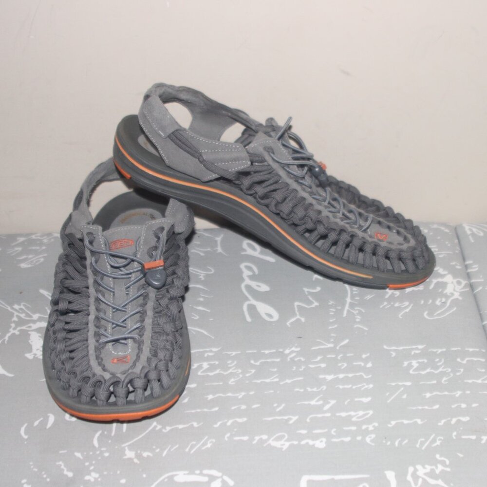 Keens Uneek Sneaker Sandals Woven Cord Water Shoes Hiking Outdoor Mens 12